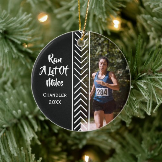Hardlopercadeau Hardlopen Marathon Mijlen Marathon Keramisch Ornament (Boom)