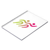 hardlopers groep illustratie notitieboek (Linkerzijde)