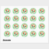 Hardlopers Kerst Vakantie Ronde Sticker (Vel)