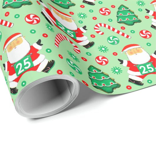 Hardlopers Kerstcadeau Inpakpapier (Rol Hoek)