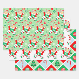 Hardlopers Kerstcadeau Inpakpapier Vel
