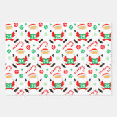 Hardlopers Kerstcadeau Inpakpapier Vel (Voorkant)