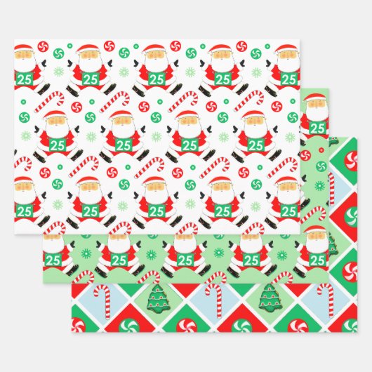 Hardlopers Kerstcadeau Inpakpapier Vel (Set)