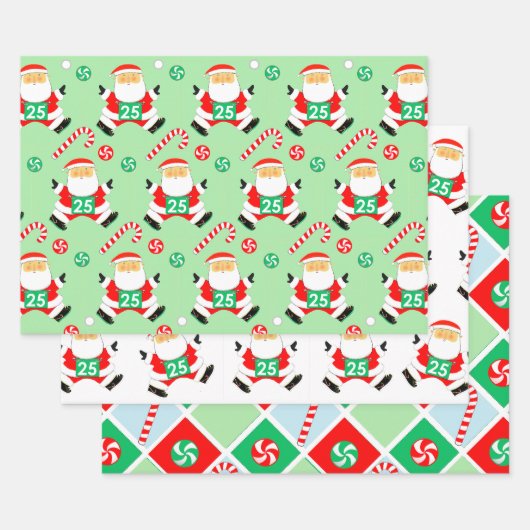 Hardlopers Kerstcadeau Inpakpapier Vel (Set)