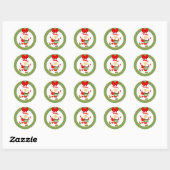 Hardlopers Kerstvakantie Ronde Sticker (Vel)