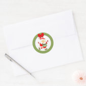 Hardlopers Kerstvakantie Ronde Sticker (Envelop)