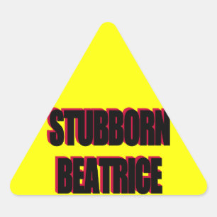 Hardnekkige Beatrice Sticker