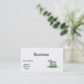 Hardnekkige koe putten visitekaartje (Staand voorkant)