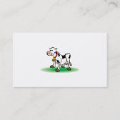 Hardnekkige koe putten visitekaartje (Achterkant)