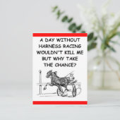 hardnekkige races briefkaart (Staand voorkant)