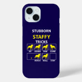 Hardnekkige Staffy Tricks Case-Mate iPhone Case (Achterkant)