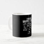 Hardnekkige Whippet Tricks Koffiemok (Voorkant links)