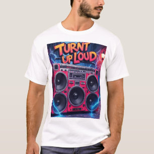 Hardop gedraaid, 80es retro t-shirt