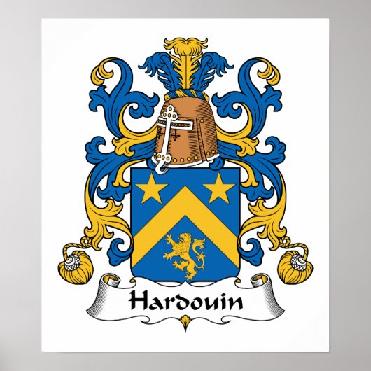 Hardouin Family Crest Poster (Voorkant)