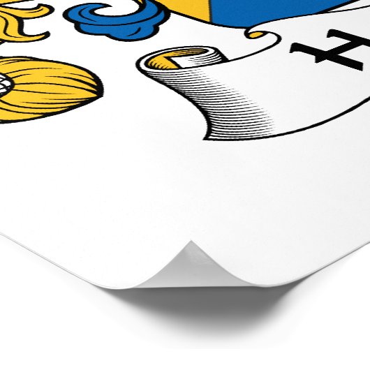 Hardouin Family Crest Poster (Hoek)