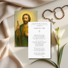 Hardship Aid Cross St. Jude Fotogebed Kaart Visitekaartje