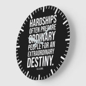 Hardships - het Motivatie Citaat van het Succes Grote Klok (Hoek)
