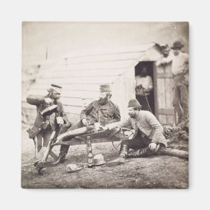 Hardships in het kamp (Kolonel Lowe en Captains B) Magneet