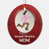 Hardste Werkend Mamma Keramisch Ornament (Links)