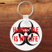 HARDSTYL is mijn leven Sleutelhanger (Voorkant)