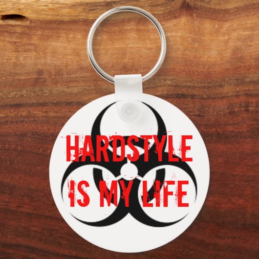 HARDSTYL is mijn leven Sleutelhanger (Voorkant)