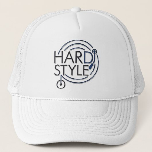 HARDSTYLE DJ - metalen ontwerp Trucker Pet (Voorkant)