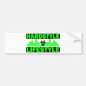 Hardstyle lifestyle gevaarlijk en tempo design bumpersticker (Voorkant)