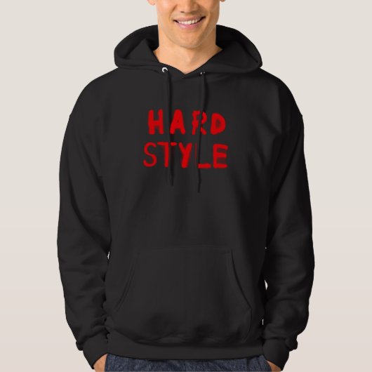 Hardstyle PLUR EDM Techno House Festival Hoodie (Voorkant)