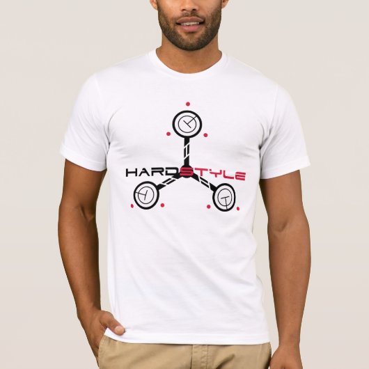 Hardstyle technische bewerking t-shirt (Voorkant)