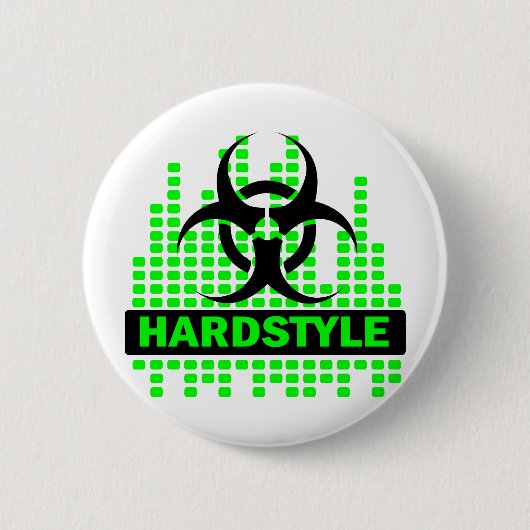 Hardstyle Tempo design Ronde Button 5,7 Cm (Voorkant)