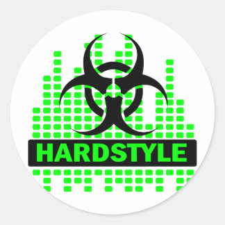 Hardstyle Tempo design Ronde Sticker