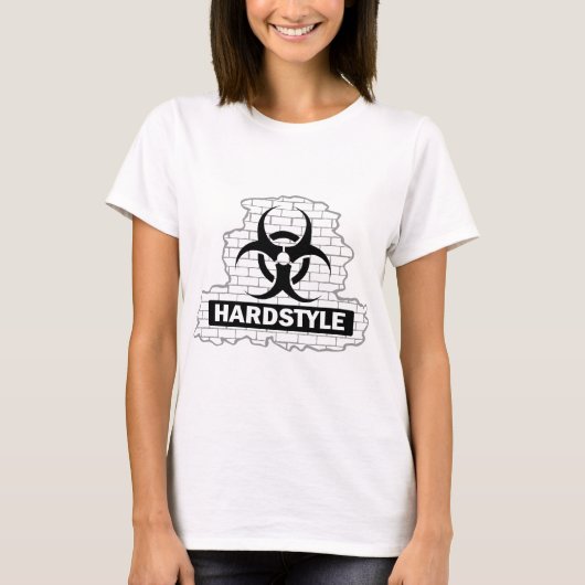 Hardstyle Wall Smash-ontwerp T-shirt (Voorkant)