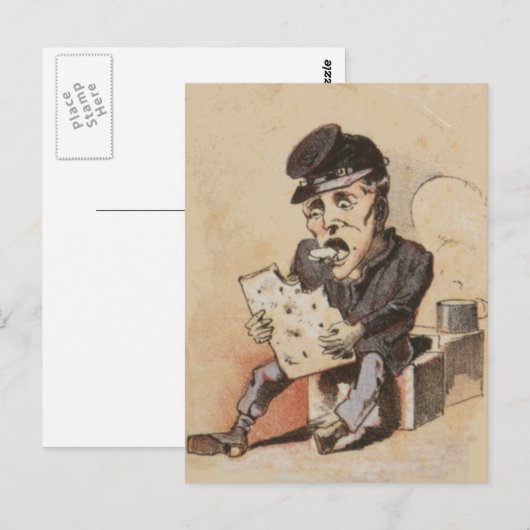 Hardtack Burgeroorlog Leven Briefkaart (Voorkant / Achterkant)