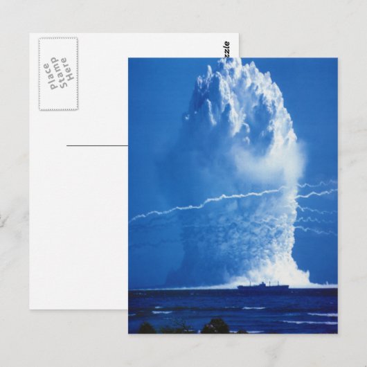 Hardtack Umbrella Underwater Nuclear Test 1958 Briefkaart (Voorkant / Achterkant)