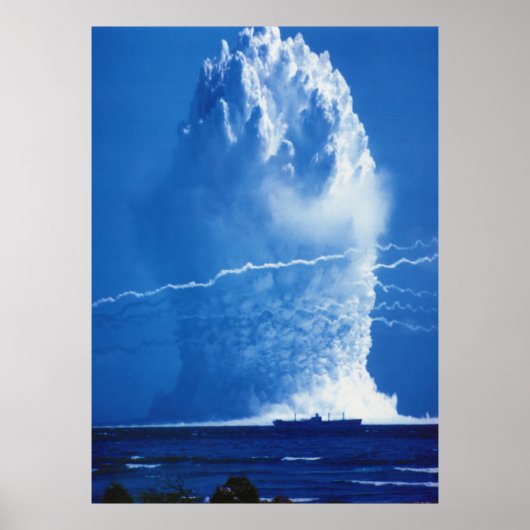 Hardtack Umbrella Underwater Nuclear Test 1958 Poster (Voorkant)