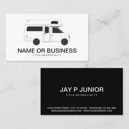 hardtop provan visitekaartje (Voorkant / Achterkant)