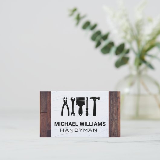 Hardware Carpentry Hand-tools | Hout Spackle Visitekaartje (Staand voorkant)