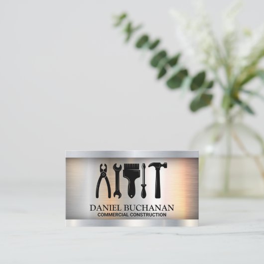 Hardware | Carpentry-tools Visitekaartje (Staand voorkant)