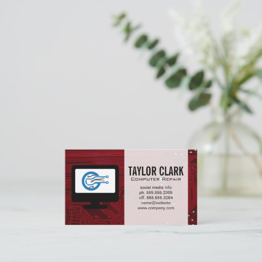 Hardware Electronics | IT Repair Visitekaartje (Staand voorkant)