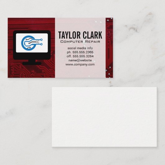Hardware Electronics | IT Repair Visitekaartje (Voorkant / Achterkant)