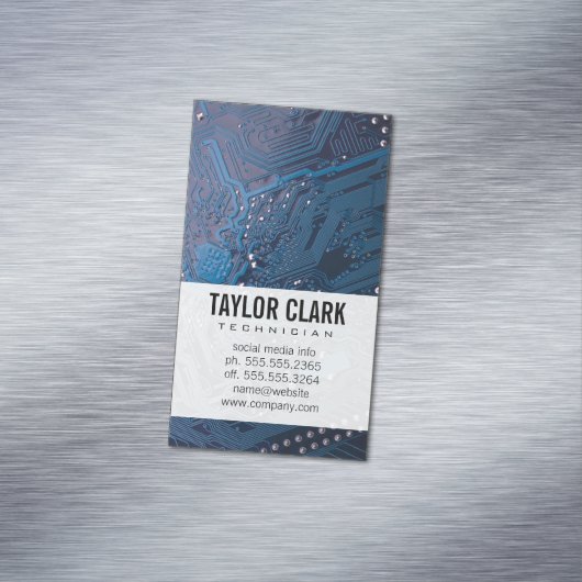 Hardware Electronics Magnetisch Visitekaartje (Voorbeeld)