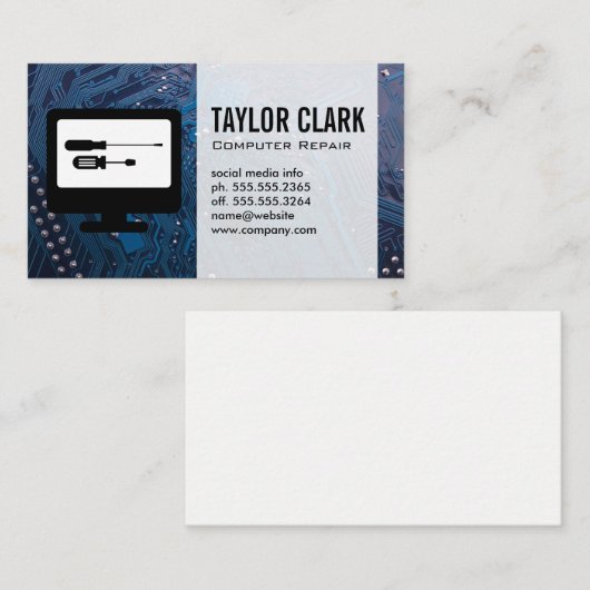 Hardware Electronics Visitekaartje (Voorkant / Achterkant)