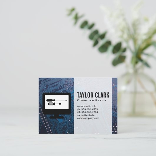 Hardware Electronics Visitekaartje (Staand voorkant)