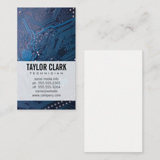 Hardware Electronics Visitekaartje (Voorkant / Achterkant)