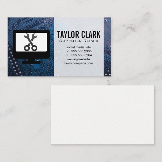 Hardware Electronics | Wrenches Visitekaartje (Voorkant / Achterkant)