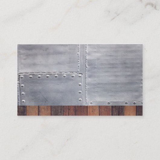 Hardware Gereedschap | Bouwer Bouwer | Hout Metaal Visitekaartje (Achterkant)