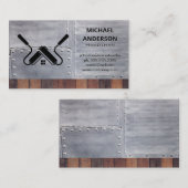 Hardware Gereedschap | Bouwer Bouwer | Hout Metaal Visitekaartje (Voorkant / Achterkant)