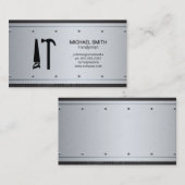 Hardware Gereedschap | Klusjesman Metalen Klinknag Visitekaartje (Voorkant / Achterkant)