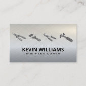 Hardware Gereedschap | Metalen Textuur Visitekaartje (Voorkant)