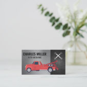 Hardware Gereedschap | Rode Sleepwagen Visitekaartje (Staand voorkant)